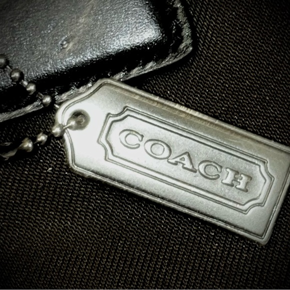 COACH Greenwich Tote Shoulder Bag (1999) with Vintage Metal Hang Tag - Picture 3 of 12